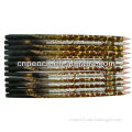 7inch HB fuzzy wooden pencils with black eraser